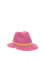 "The Hat Gang" chapeau rose en papier tressé pour femme – Image 2
