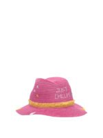 "The Hat Gang" chapeau rose en papier tressé pour femme – Image 3