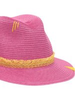 "The Hat Gang" chapeau rose en papier tressé pour femme – Image 4