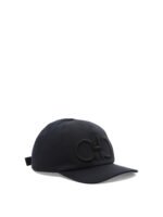 "Ferragamo" casquette noire en coton pour homme – Image 2