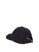 "Ferragamo" casquette homme noire en coton – Image 3