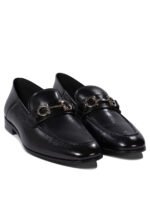 "Ferragamo" mocassins homme noir cuir – Image 2