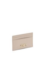 "Ferragamo" porte-cartes femme beige en cuir - Image 2