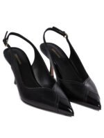 "Ferragamo" chaussures à talons femme noires en cuir - Image 2