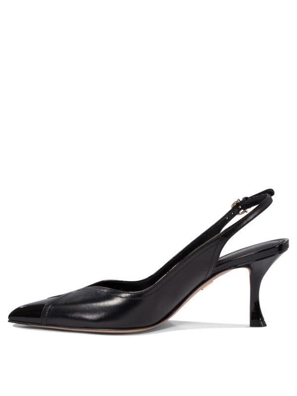 "Ferragamo" chaussures à talons femme noires en cuir - Image 3