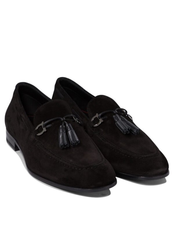 "Ferragamo" mocassins homme noirs en cuir – Image 2