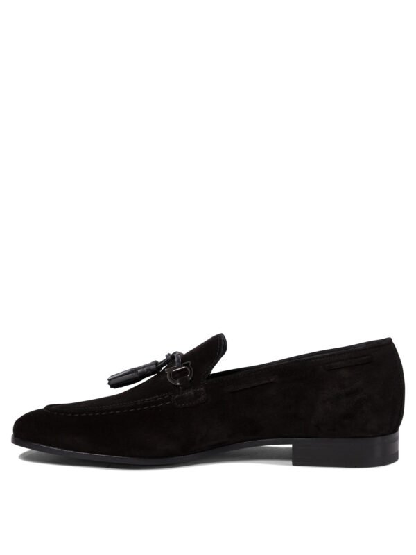 "Ferragamo" mocassins homme noirs en cuir – Image 3
