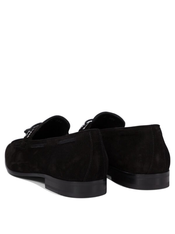 "Ferragamo" mocassins homme noirs en cuir – Image 4