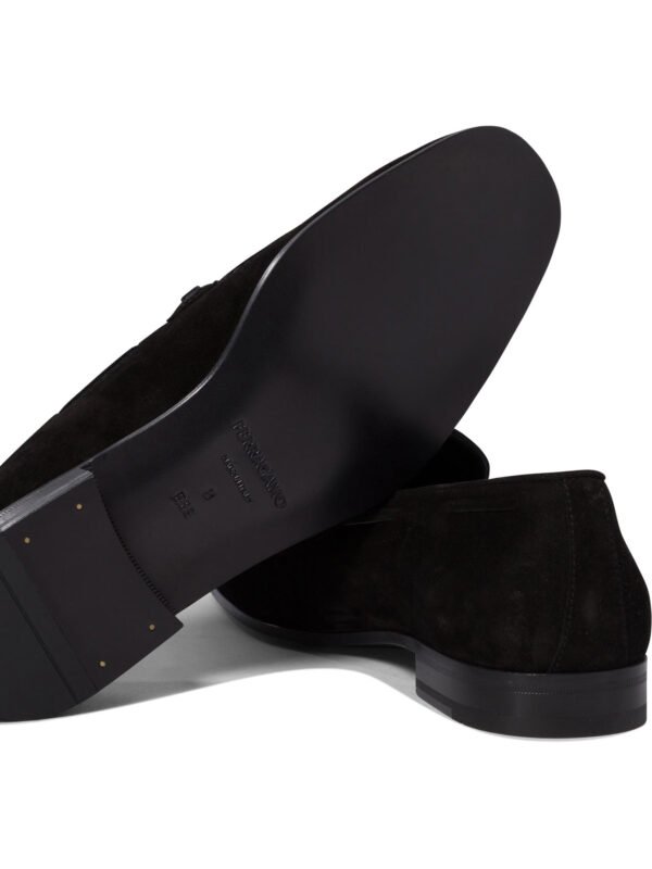 "Ferragamo" mocassins homme noirs en cuir – Image 5