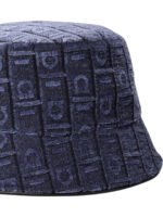 "Ferragamo" bob femme bleu en acrylique et coton – Image 4