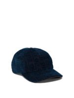 "Ferragamo" casquette femme bleu en acrylique et coton – Image 2