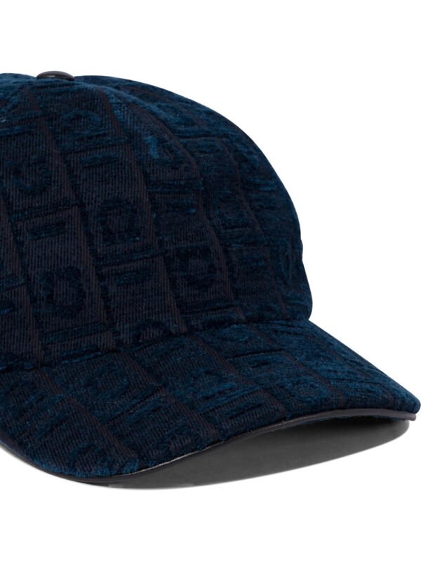 "Ferragamo" casquette femme bleu en acrylique et coton – Image 4