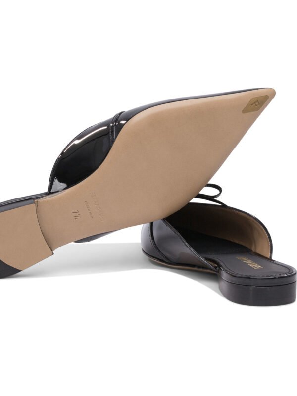 "Ferragamo" sandales noires en cuir pour femme – Image 5