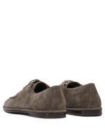 "Ferragamo" chaussures à lacets marron en suède pour homme – Image 4