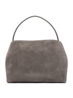 "Ferragamo" sac bandoulière femme Gris en daim – Image 3