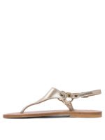 "K.Jacques"  Sandales dorées en cuir pour femme – Image 3