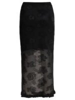 "Cecilie Bahnsen" jupe noire en coton et polyester pour femme – Image 2