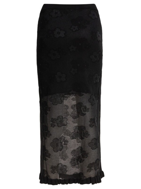 "Cecilie Bahnsen" jupe noire en coton et polyester pour femme – Image 2