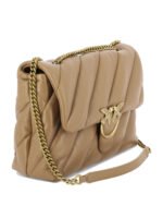 "Pinko" sac bandoulière femme beige en cuir - Image 2