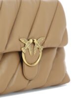 "Pinko" sac bandoulière femme beige en cuir - Image 4