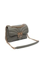 "Pinko" sac bandoulière femme vert en cuir Love Bag Puff matelassé papillon – Image 2