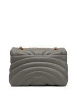 "Pinko" sac bandoulière femme vert en cuir Love Bag Puff matelassé papillon – Image 3