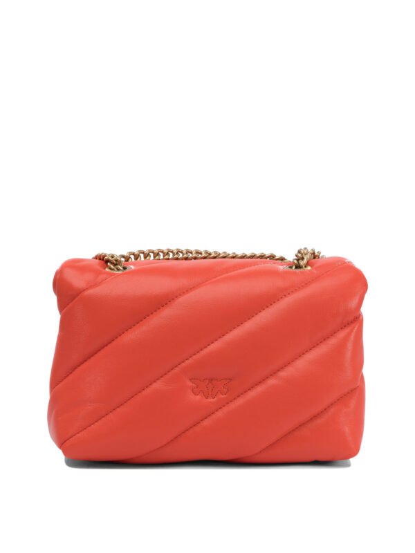 "Pinko" Sac bandoulière femme orange en cuir - Image 3