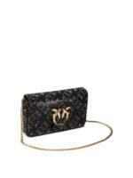 "Pinko" sac bandoulière Love One Pocket femme noir en cuir – Image 2