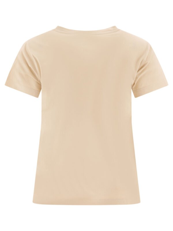 "Pinko" t-shirt Bussolotto femme beige en coton - Image 2
