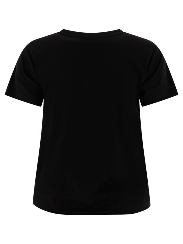 "Pinko" t-shirt Nambrone manches courtes noir coton femme coupe regular – Image 2