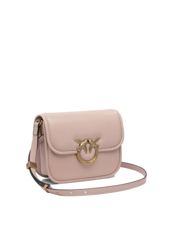 "Pinko" sac bandoulière rose en cuir pour femme format compact - Image 2