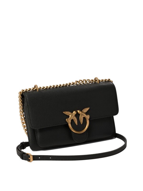 "Pinko" Sac bandoulière femme noir en cuir - Image 2