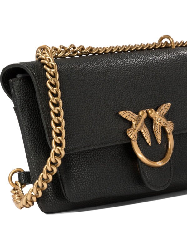 "Pinko" Sac bandoulière femme noir en cuir - Image 4