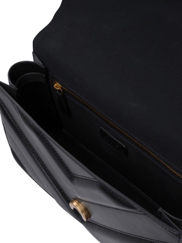 "Pinko" sac bandoulière femme noir en cuir – Image 5