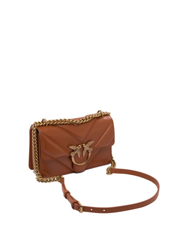 "Pinko" sac bandoulière femme marron en cuir – Image 2