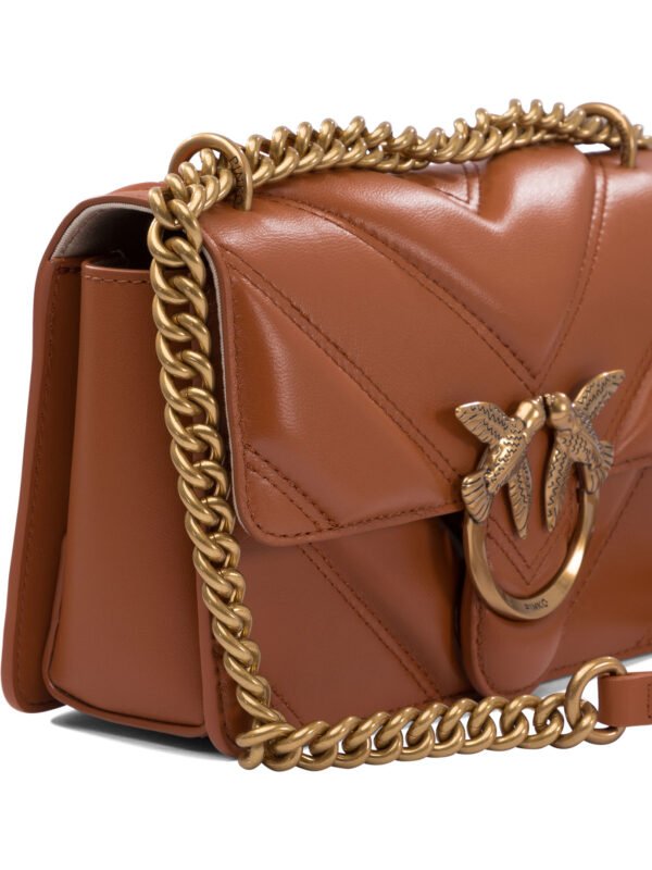 "Pinko" sac bandoulière femme marron en cuir – Image 4