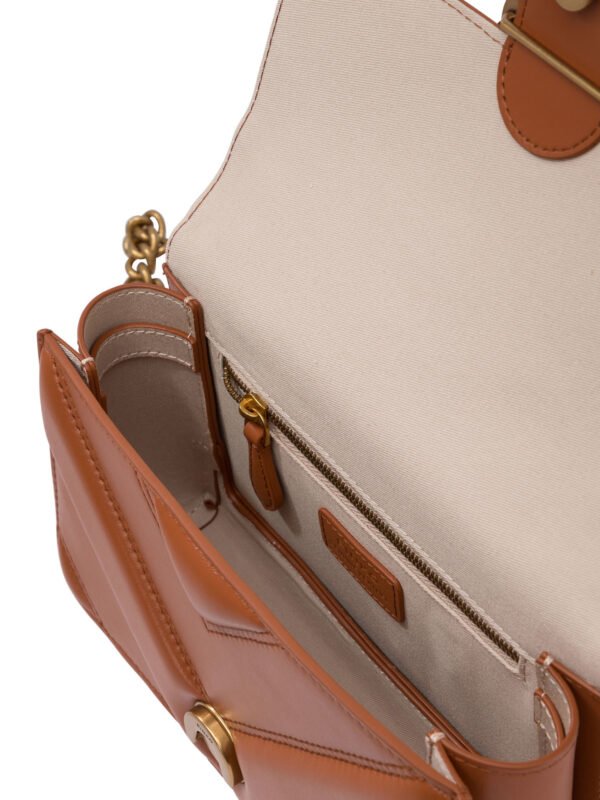 "Pinko" sac bandoulière femme marron en cuir – Image 5
