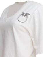 "Pinko" t-shirt blanc en coton pour femme – Image 4