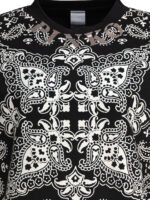 "Pinko" sweat-shirt femme noir en coton coupe regular - Image 3