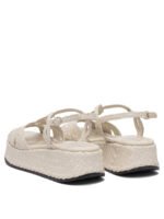 "Pons Quintana" Sandales femme beiges en cuir – Image 4