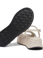 "Pons Quintana" Sandales femme beiges en cuir – Image 5