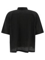 "Stüssy" chemise homme noire Flat Bottom Crinkled à manches courtes – Image 2