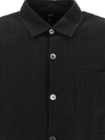 "Stüssy" chemise homme noire Flat Bottom Crinkled à manches courtes – Image 3