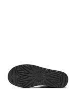 "Ugg" bottines noires en cuir et polyester avec semelle en caoutchouc pour femme – Image 6