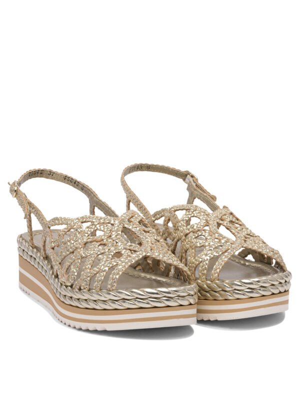 "Pons Quintana" sandales femme dorées en cuir – Image 2
