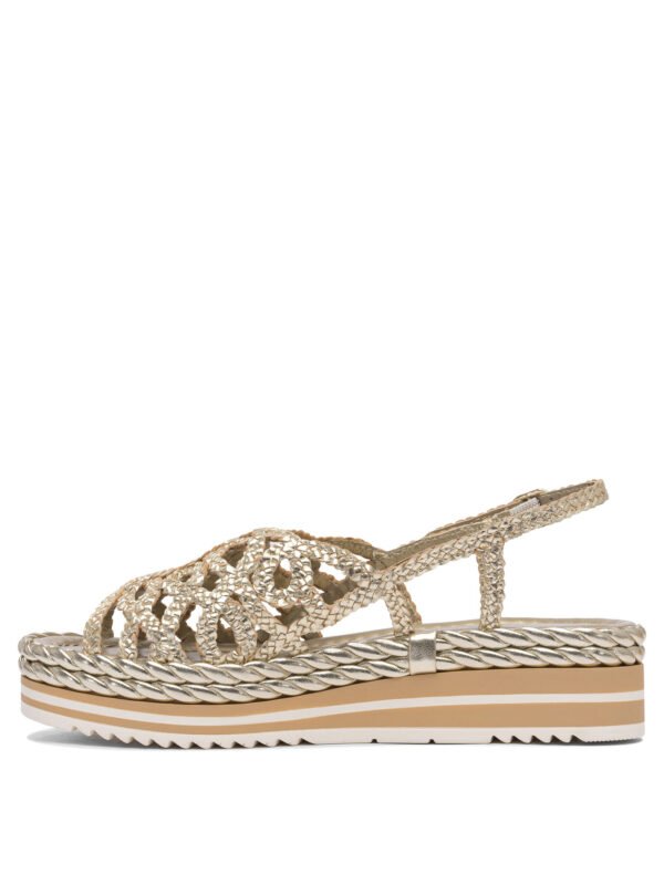 "Pons Quintana" sandales femme dorées en cuir – Image 3