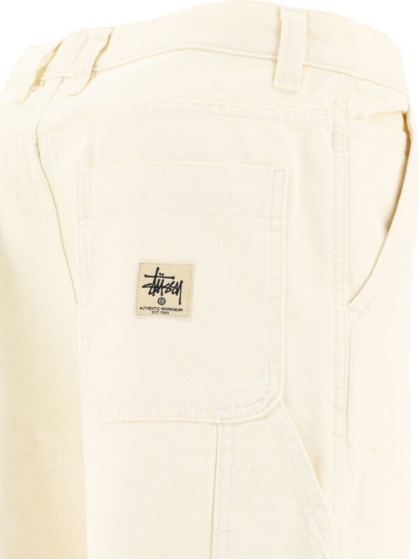 "Stüssy" pantalon homme beige Canvas Work en coton - Image 4