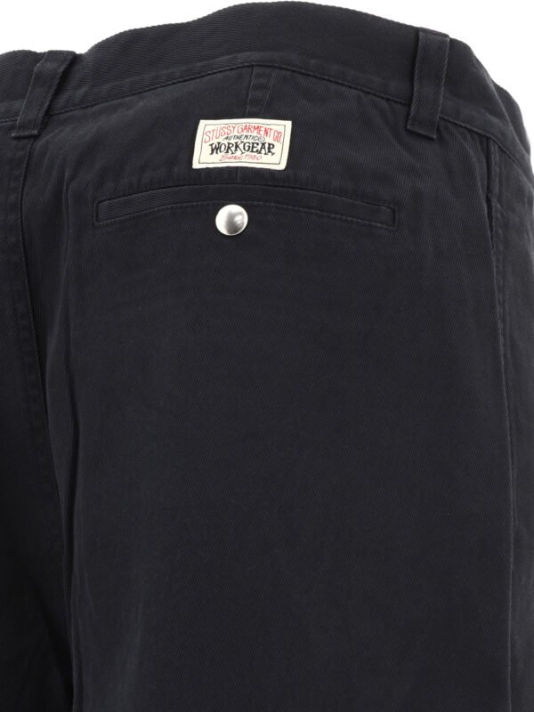 "Stüssy" pantalon homme noir Workgear en coton – Image 4