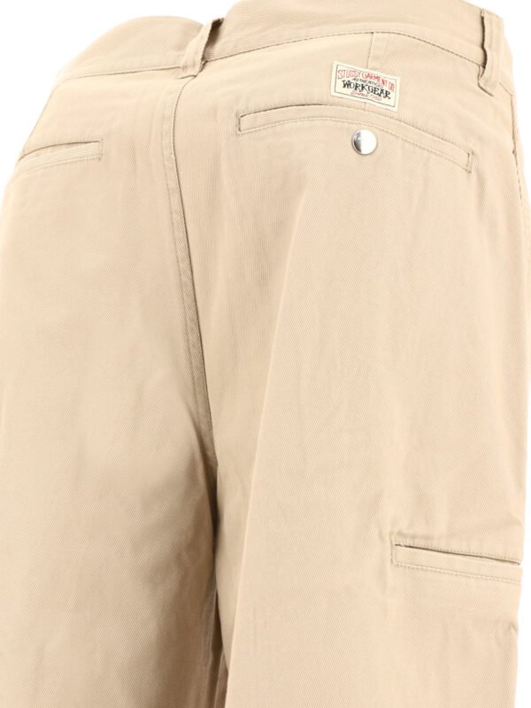 "Stüssy" pantalon homme beige Workgear en coton - Image 4