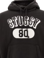 "Stüssy" hoodie homme noir Relaxed 80 en coton mélangé – Image 3